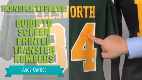 Guide to Screen Printed Transfer Numbers | Transfer Express