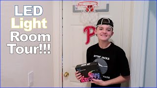 Mason's Updated Room Tour   LED Lights