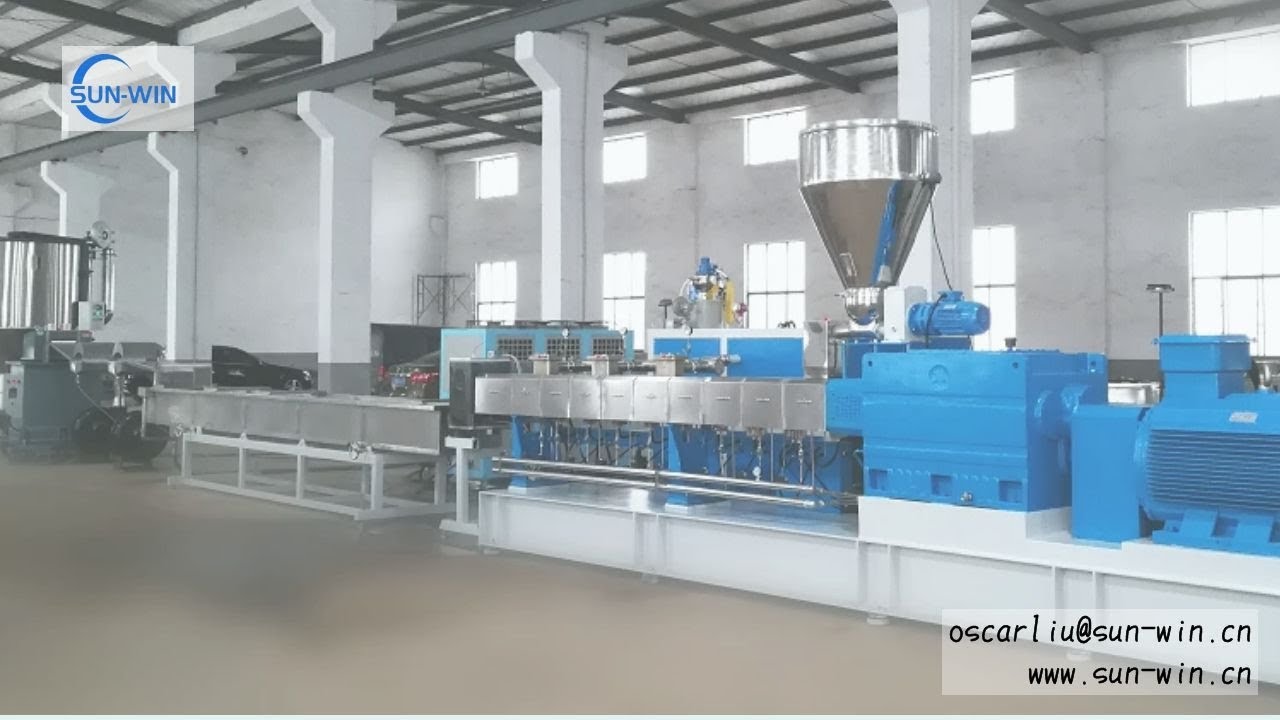 Parallel twin screw granulation