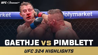 INSTANT CLASSIC 🍿 | Justin Gaethje vs. Paddy Pimblett | UFC 324 Mini Fight Highlights
