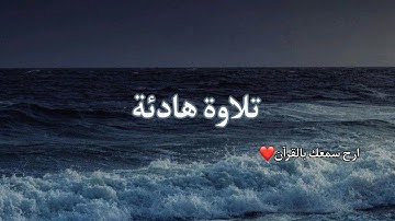 تلاوة هادئة❤️ #القرآن_الكريم #تلاوات #تلاوة_خاشعة_صوت_يدخل_قلب #صلاة #قرآن #تلاوة_خاشعة #راحة_نفسية