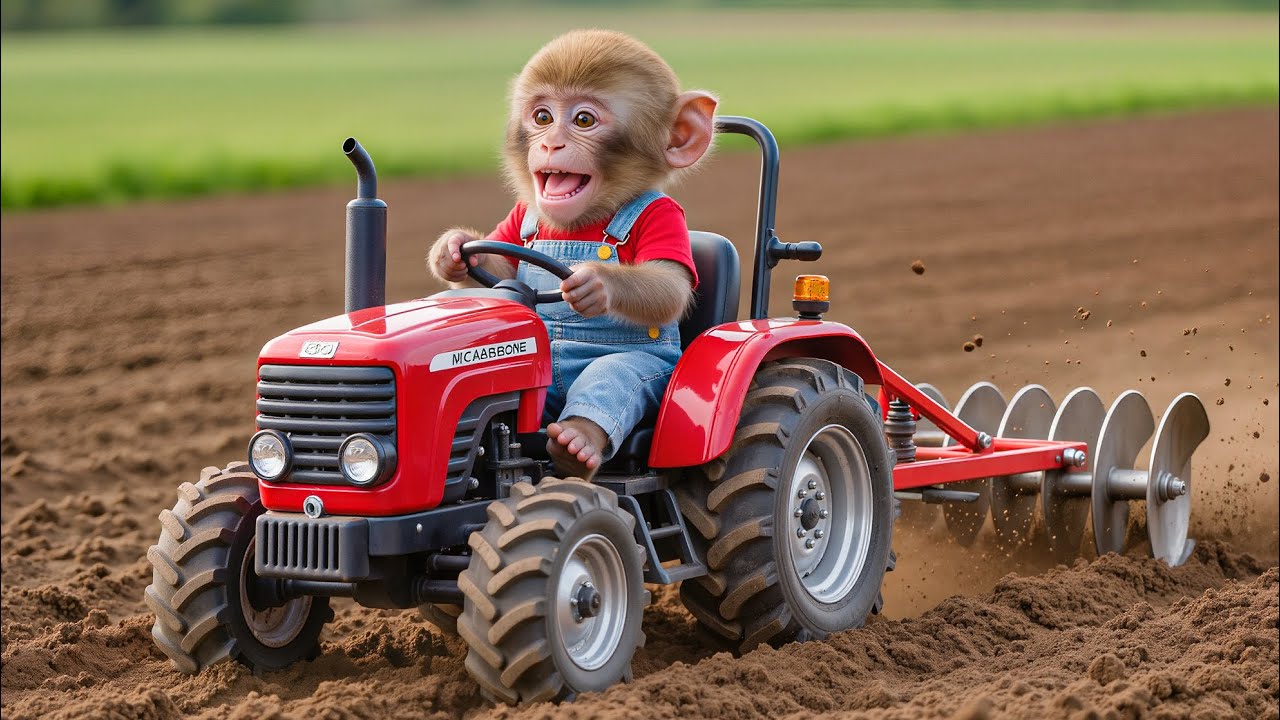 🐒🚜🌧️ Monkey NaNa Rebuilds His Okra Field After the Storm Destroyed Everything! 💪🌱 – NANA MONKEY LIFE