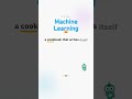 Machine learning explained simply: think of it as a cookbook that writes itself from recipes. No che