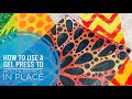 How to Hold a Stencil in Place with a Gel Press