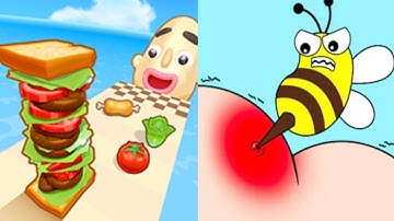 sandwich runner vs help me tricky story all levels gameplay android ios