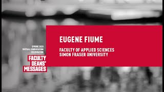 #MySFUGrad2020 Faculty of Applied Sciences - Message from the Dean Net Worth