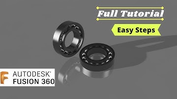How to Design Ball Bearing in Autodesk Fusion 360 | Full Tutorial for Beginners