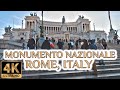 Virtual Walking Tour in Vittoriano e Piazza Venezia Roma, Italy 4K