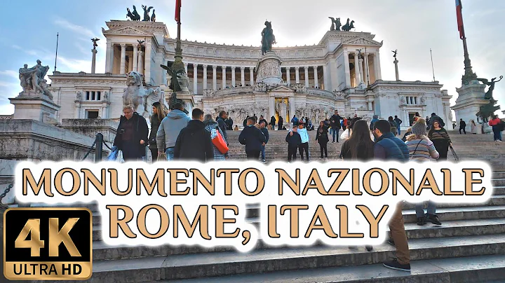 Virtual Walking Tour in Vittoriano e Piazza Venezia Roma, Italy 4K