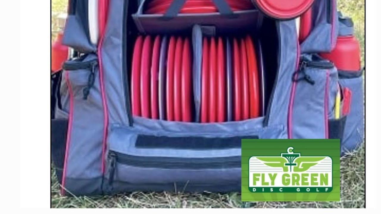 review of the Red Rocks disc golf bag from Fly Green - YouTube