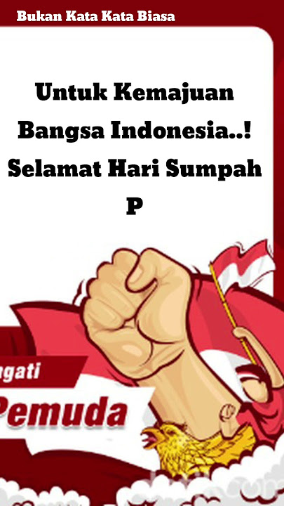 Selamat Hari Sumpah Pemuda 2025...!! Selamat Hari Sumpah Pemuda