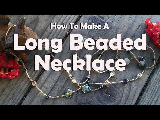 How to make elegant necklace with beads. Crystal beads necklace tutorial.Beaded  Necklace diy 