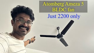 #atombergfan #atombergameza Atomberg Ameza 5 Star BEE Rated 5 Star BLDC with remote ceiling fans