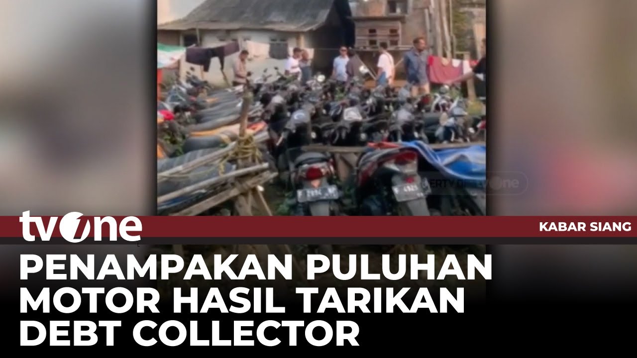 Penampungan Motor Tarikan Debt Collector Digerebek Polisi di Bogor | Kabar Siang tvOne