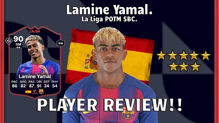 ⚽⭐ 90 Rated Lamine Yamal Player Review! LA Liga POTM Player SBC.!⚡🪽. FC 26 Ultimate Team.