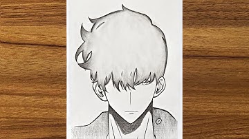 How to draw SUNG JIN WOO from SOLO LEVELING | How to draw anime step by step | Drawing for beginners