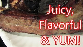 Smoking beef ribs