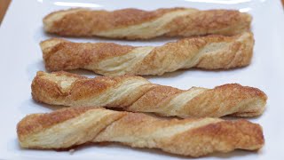 How to Make Cinnamon Twists | Easy Puff Pastry Cinnamon Twist Recipe