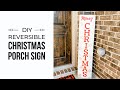 DIY Christmas Welcome Sign for Front Porch | Christmas 2019