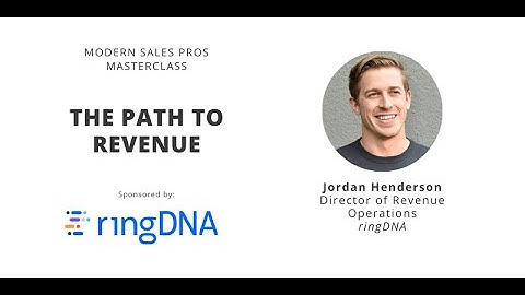 Modern Sales Pros - Masterclass - RevOps: The Path to Revenue - 4/8/2021