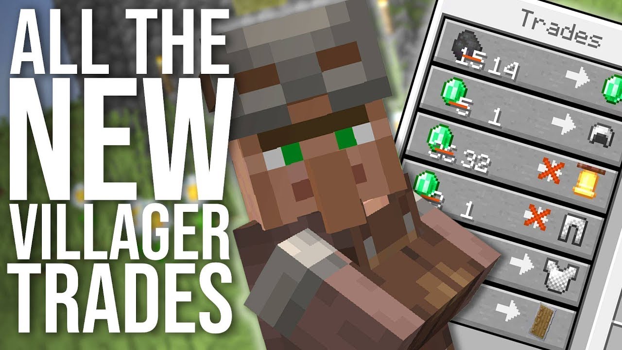 Every New 1.14 Villager Trade (and new trading system EXPLAINED) - YouTube