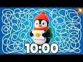 10 Minute PENGUIN Timer Happy Countdown 