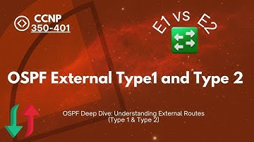 #03 E1 - OSPF external type 1, E2 - OSPF external type 2 | OSPF E1 and E2 routes