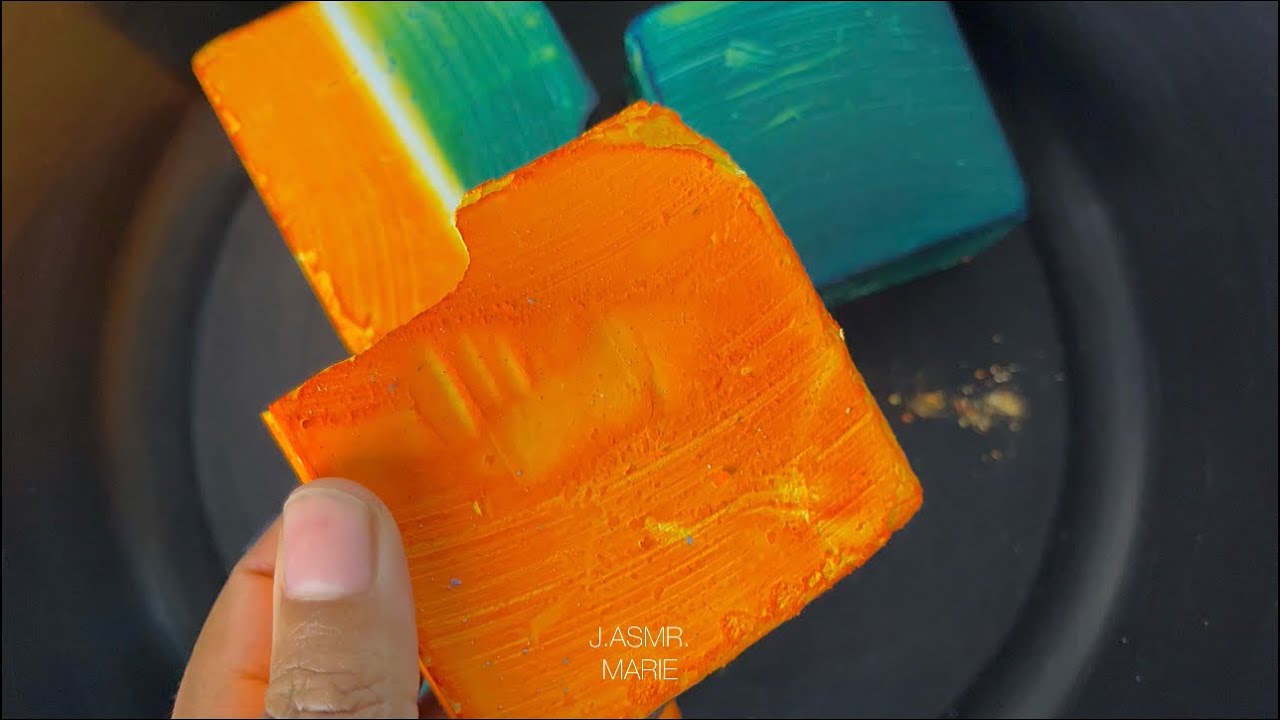 Dyed Gym Chalk - Bsn - Asmr - oddly satisfying - YouTube