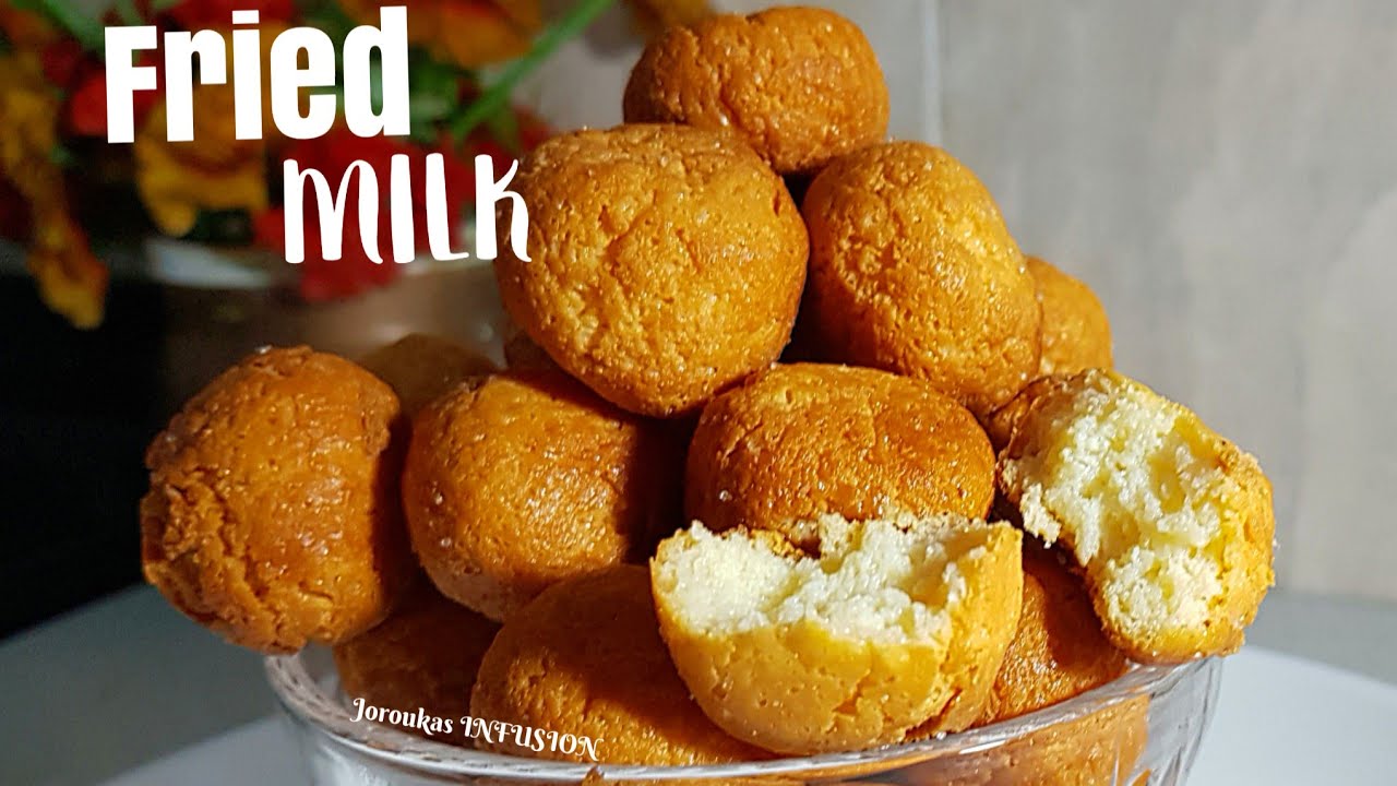 FRIED MILK. GULLISUWA, A popular Northern Nigerian dessert.