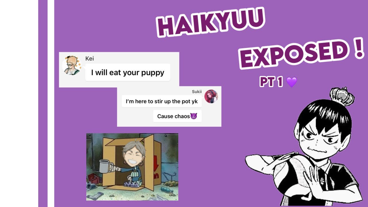 TikTok’s Exposed ! || Haikyuu Texts || Ships || MY AU || 2X
