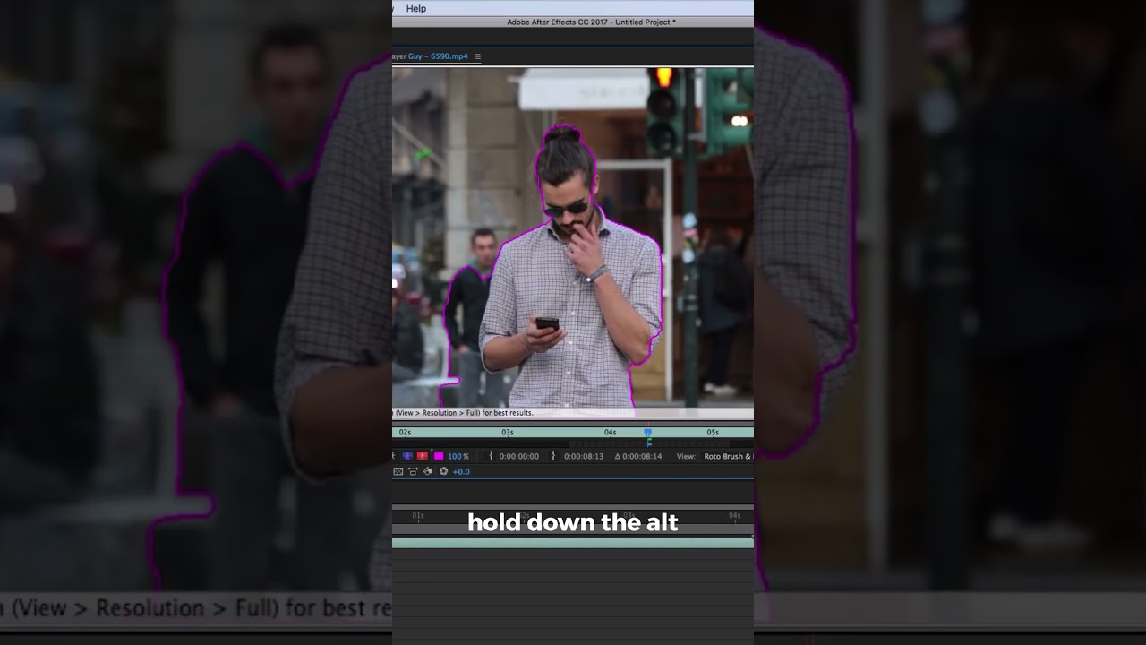 How to Rotoscope Text Behind Objects in Adobe #aftereffects