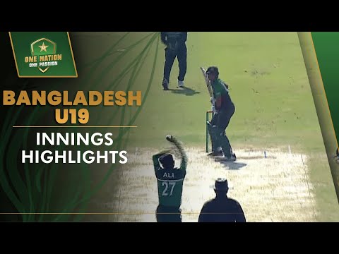 Bangladesh U19 Innings Highlights | Pakistan U19 vs Bangladesh U19 1st T20 2022