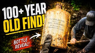 Digging OLD Garbage Dump for Vintage Bottles and Marbles 🔥 #vintage #archaeology #mudlarking