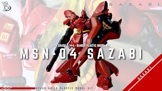 Speed Build | HGUC 1/144 MSN-04 SAZABI | Bandai