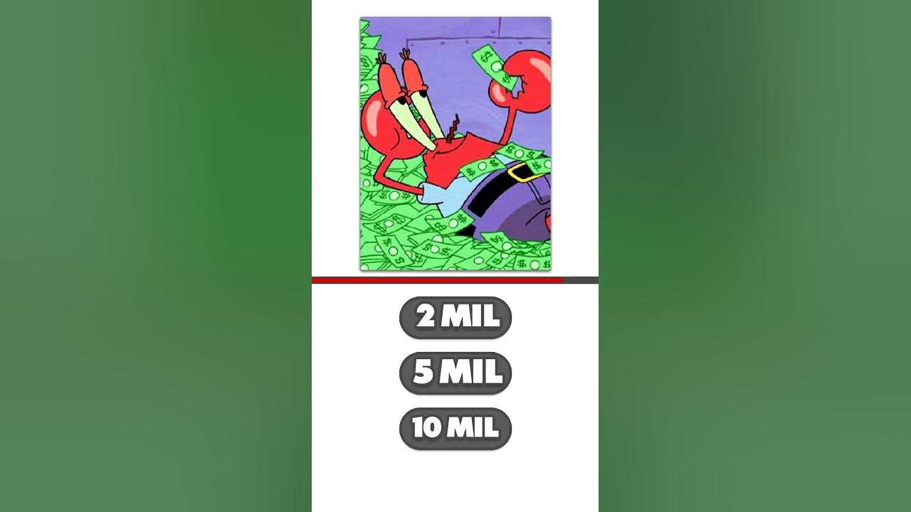 How much is mr krabs net worth the daily quiz youtube