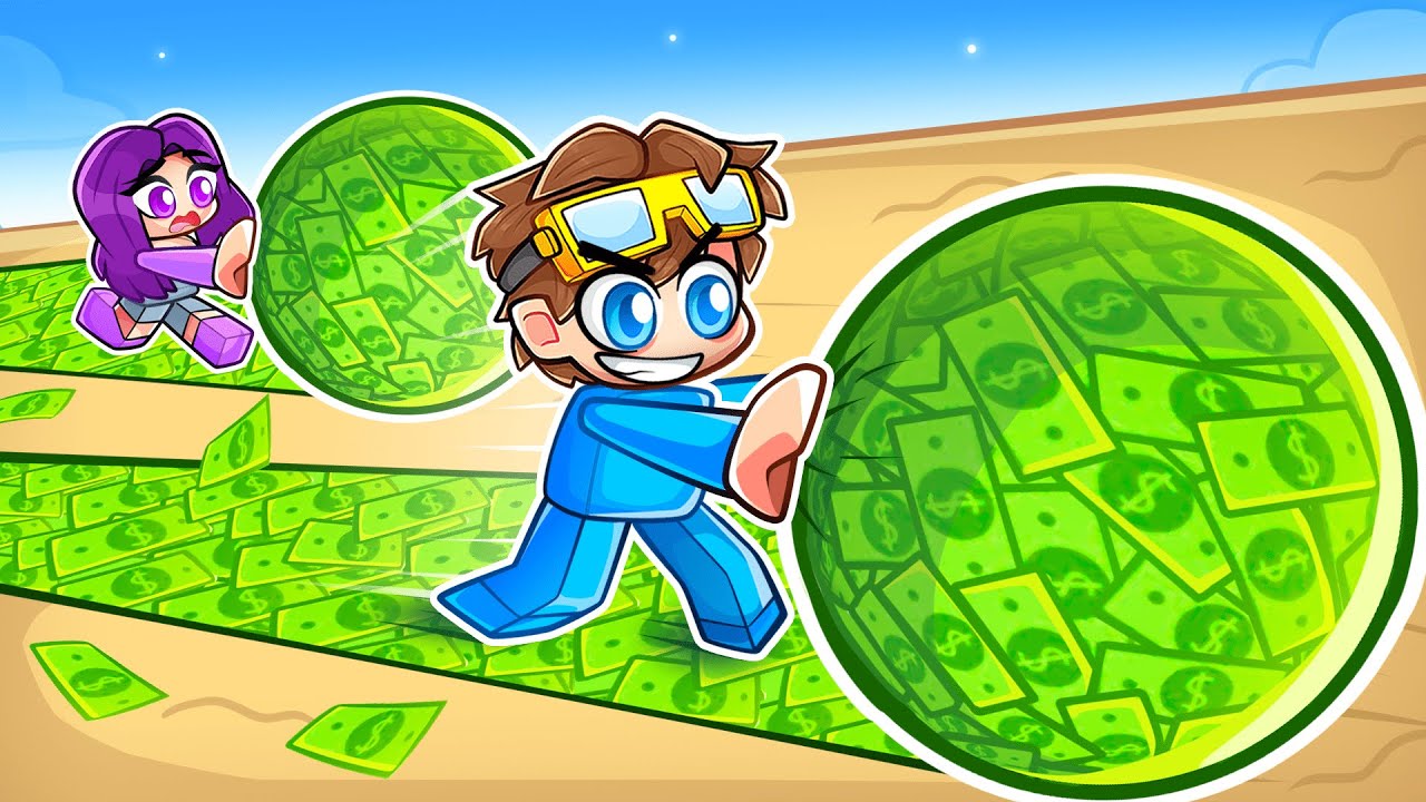 Building The BIGGEST MONEY BALL in Roblox!