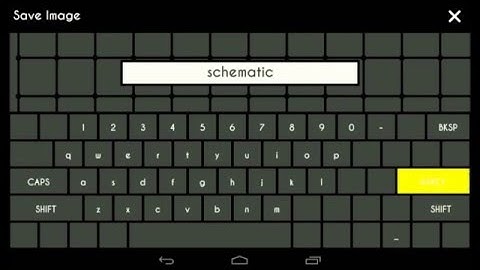 Android Circuit Simulator: Save Schematic