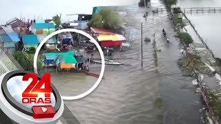 Unti-unting paglubog ng isang barangay sa Bulacan, posibleng epekto ng climate change | 24 Oras
