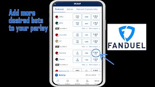 How to place a PARLAY bet on Fan Duel Sportsbook App | 2023 screenshot 2