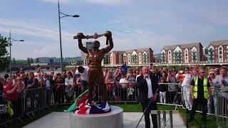 Unveiling of the Statue of Boxer David "Bomber" Pearce at the Riverfront Newport