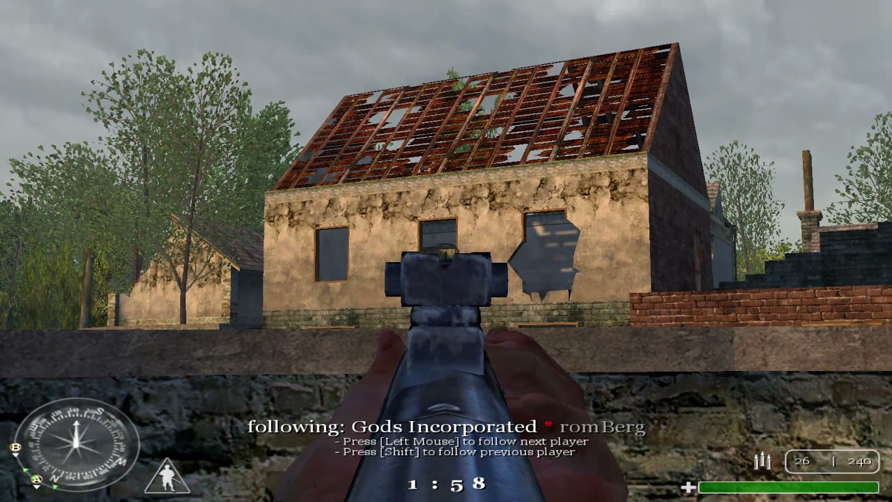 Gods inc vs. OCRANA ATI CoD1 match mp_dawnville POV: aki