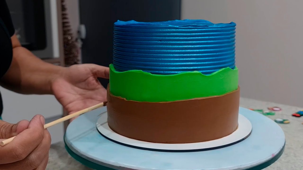 DECORAÇÃO DE BOLO FÁCIL DE FAZER / TEMA SUPER MARIO @PARISCAKEDESIGNER