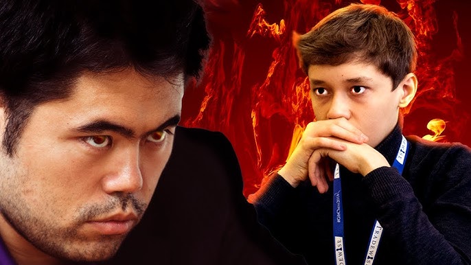 Hikaru Nakamura and Shakhriyar Mamedyarov after Game 2 of the FIDE