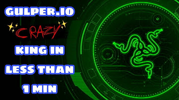 Gulper.io || Became King in less than a minute #gulper #snake #crazygames #crazygamer