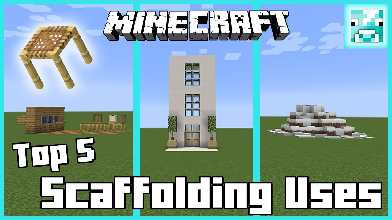 5 Scaffolding Building Ideas In Minecraft 1 14 Update Youtube
