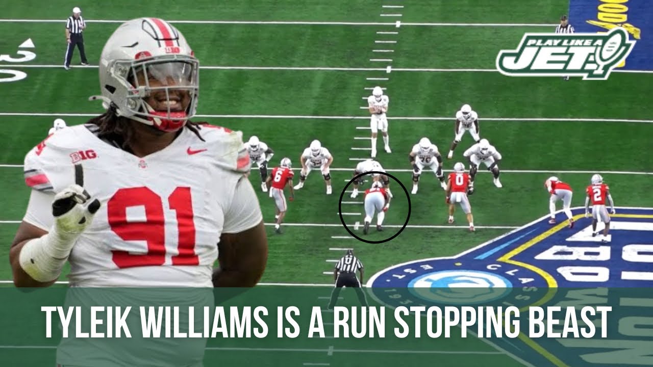Tyleik Williams is ELITE against the run. Should the Jets draft him? | All-22 Film Breakdown🎥