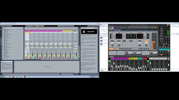 Behringer X32 Mixer and ableton Live (32 track recorder).avi
