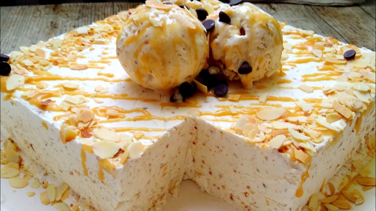 كلاص ديال الضيافة معلك باللوز و الكراميل بحال اللي كيبيعو في المحلات الكبرى glace royal