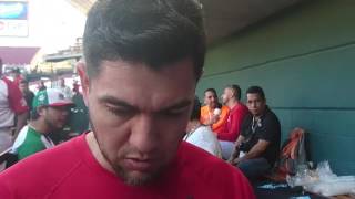 Agustin Murillo previo al encuentro ante Puerto RIco en la final de la SC 2017