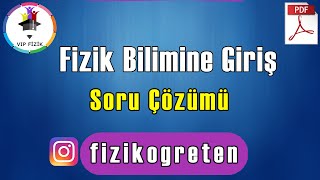 Fizik Bilimine Giriş Soru Çözümü Pdf Tyt Fizik